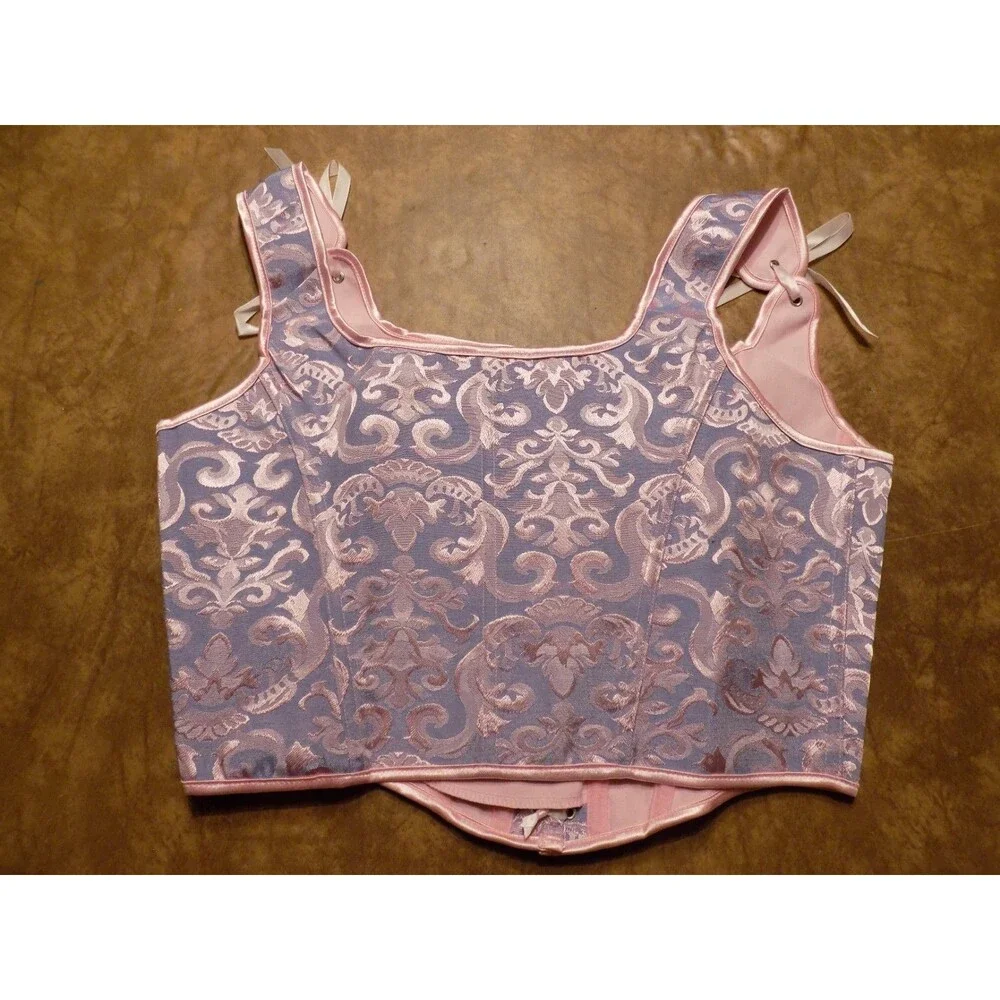 Purple/Pink W Laces Corset Costume/Cosplay Rapunzel Top - Picture 2 of 4